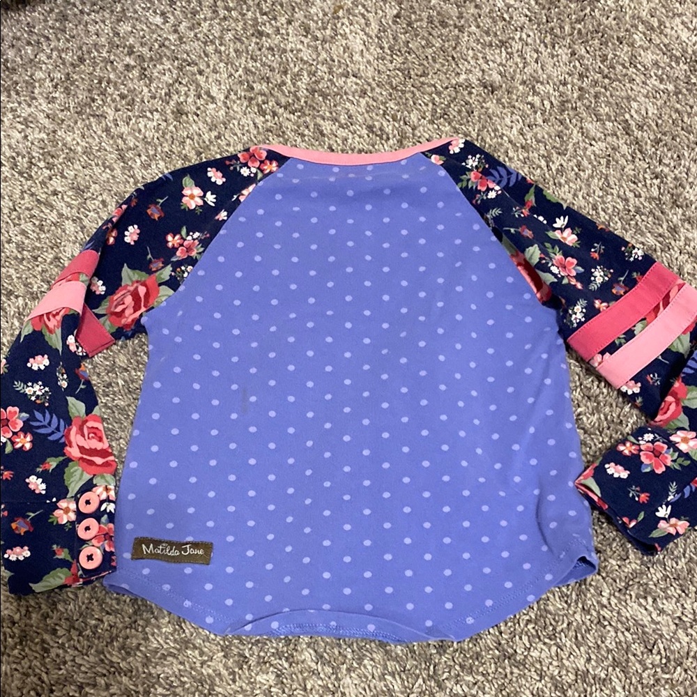 Matilda Jane Floral and Polka Dot Pajama Set - Picture 4 of 7